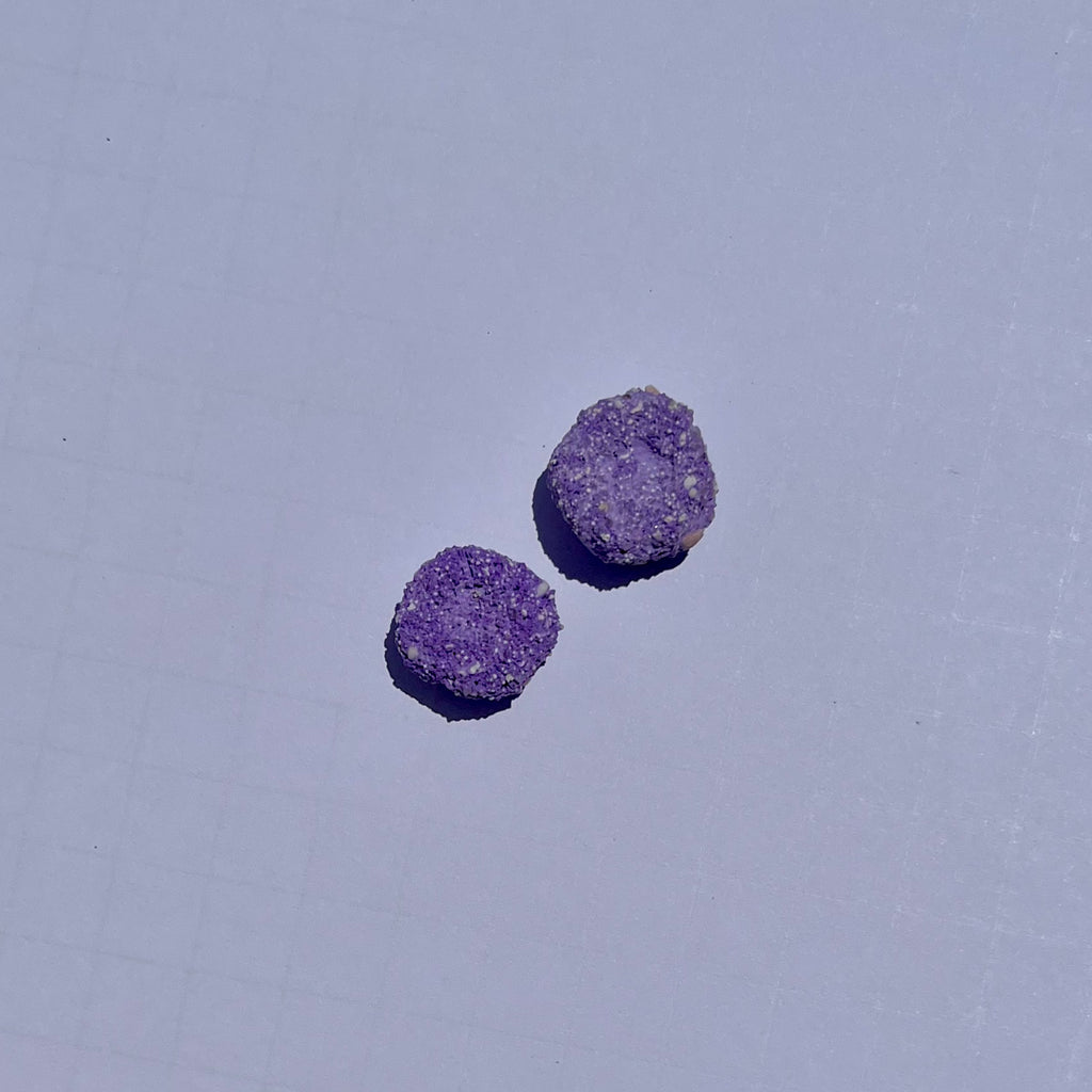 Purple Aragonite Frag Discs for Coral Growth – 1 Inch Frag Rock Discs