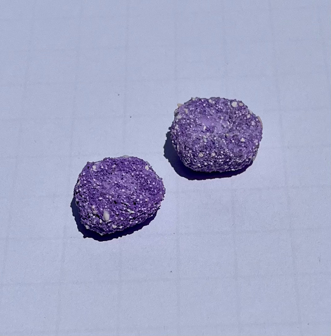 Purple Aragonite Frag Discs – 1" Coral Frag Mount Discs
