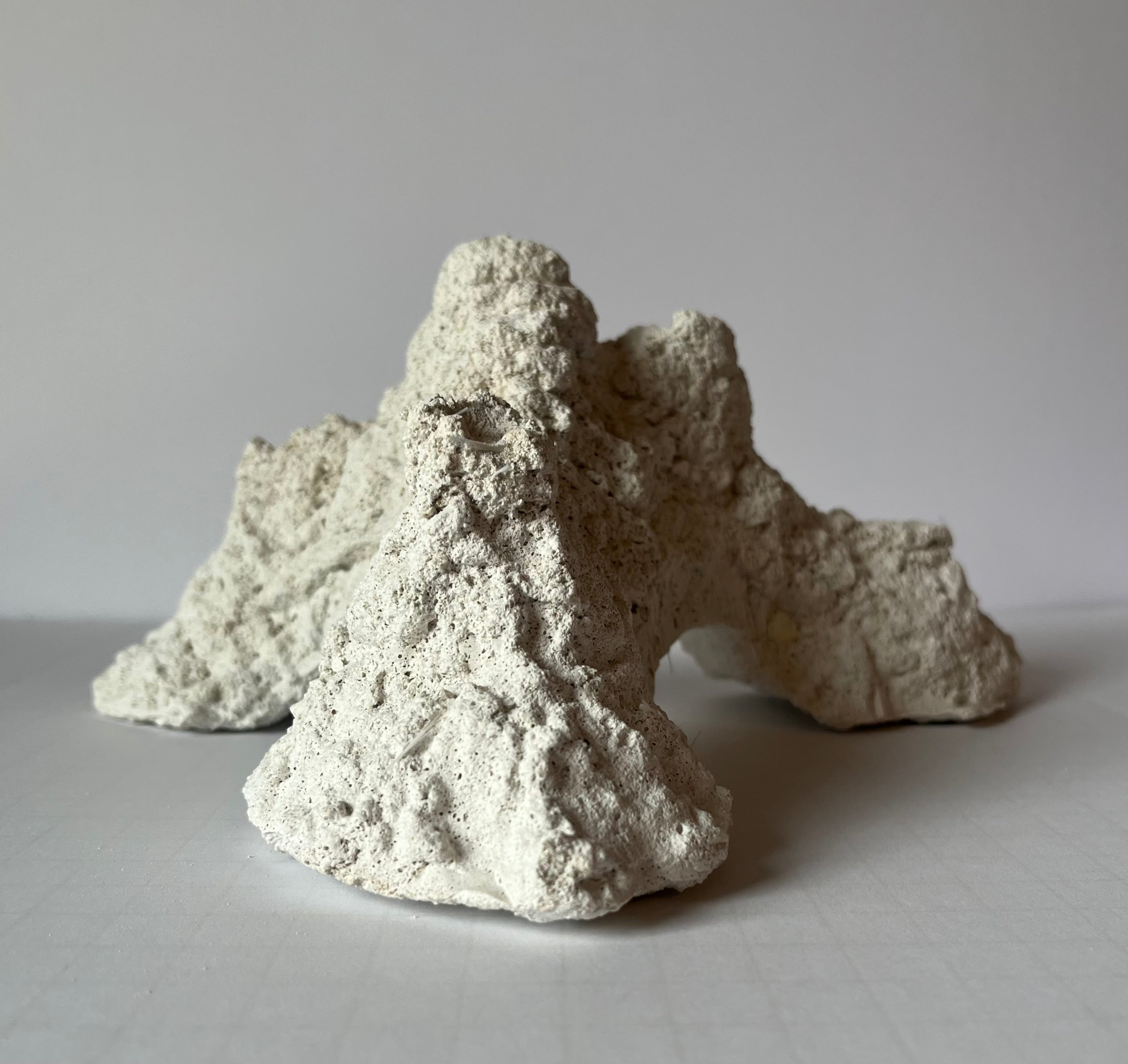 Dry Base Rock for Coral Frags — Aragonite Dry Rock with Frag Plug Holes