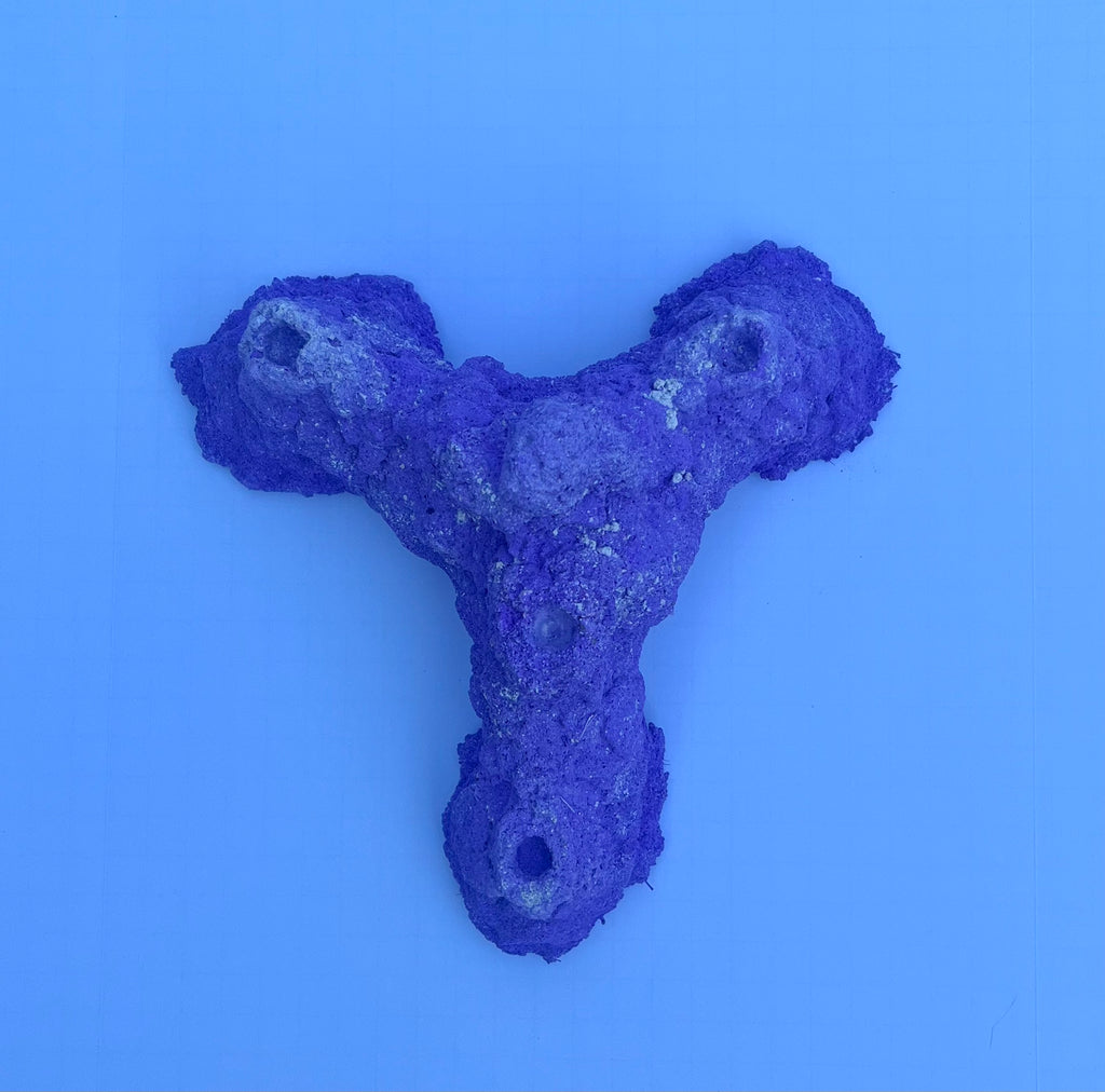 Dry Base Rock for Coral Frags — Aragonite Dry Rock with Frag Plug Holes