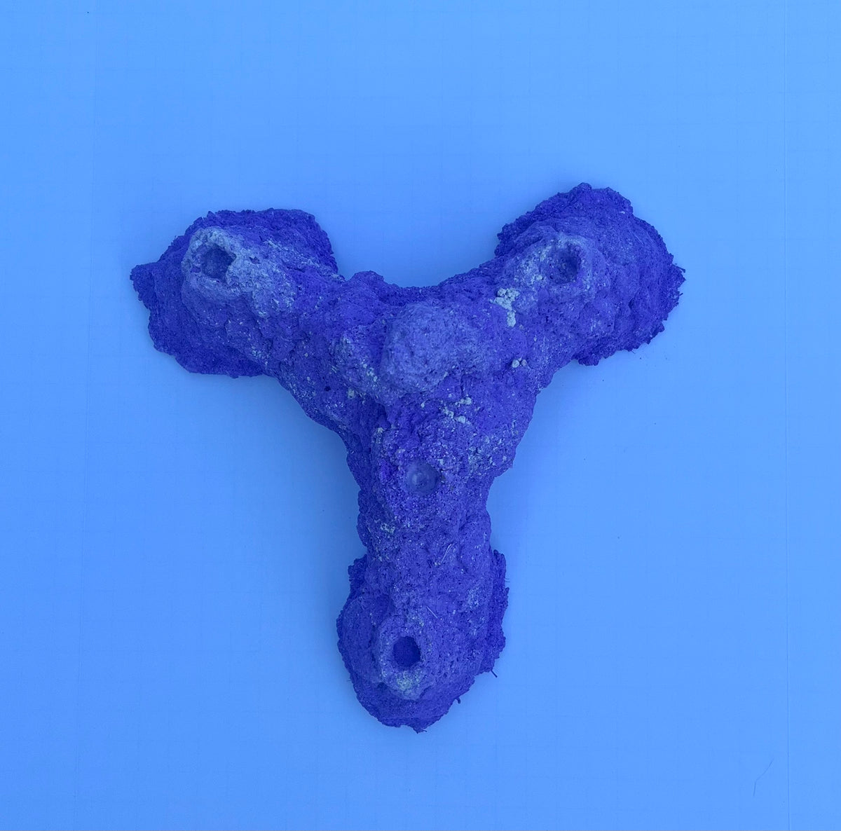 Dry Base Rock for Coral Frags — Aragonite Dry Rock with Frag Plug Holes