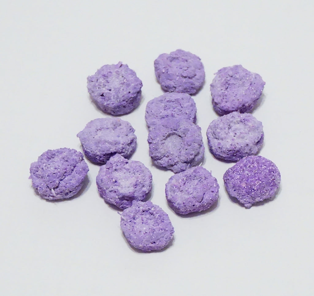 Purple Aragonite Frag Discs – 1" Coral Frag Mount Discs