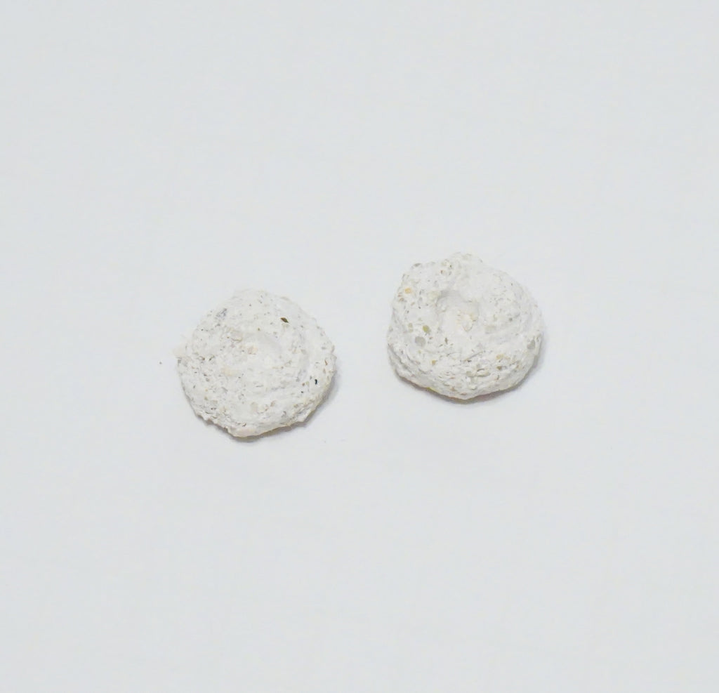 White Aragonite Frag Discs – 1" Coral Frag Mount Discs